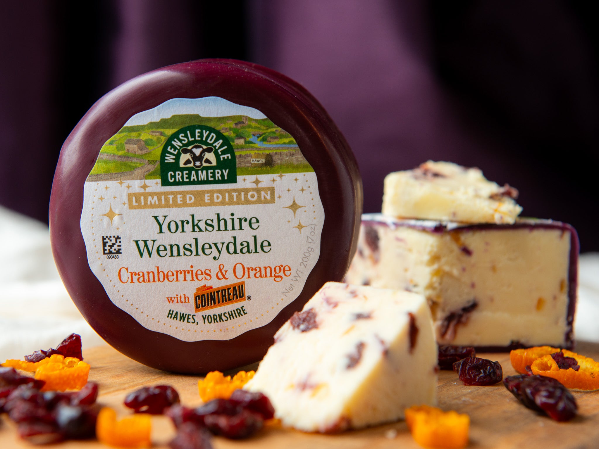 Wensleydale Cranberry, orange and Cointreau LIMITED EDITION 200g