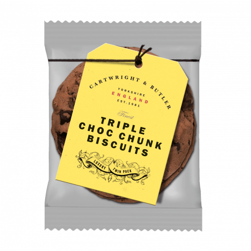 Cartwright & Butler Triple Chocolate Biscuits Twin Pack - Celebration Cheeses